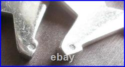 Suite de 16 porte-couteaux métal argenté Rare modèle éventail / gradins