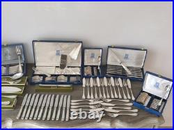 Superbe Menagere En Metal Argente Christofle Modele Malmaison 103 Pieces