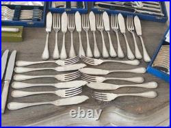 Superbe Menagere En Metal Argente Christofle Modele Malmaison 103 Pieces