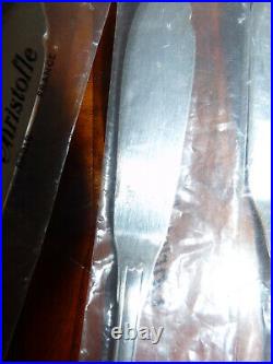 Superbe lot 12 couteaux à poisson Christofle Modèle Vendôme en métal argenté