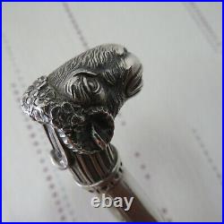 Théière en métal argenté christofle modèle malmaison empire tète de lion