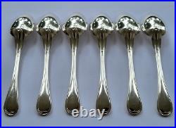 Très belles 6 GRANDES CUILLERES de CHRISTOFLE modèle FILET métal argenté 21,3cm