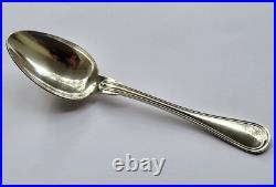 Très belles 6 GRANDES CUILLERES de CHRISTOFLE modèle FILET métal argenté 21,3cm