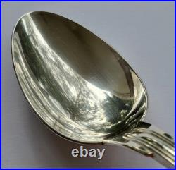 Très belles 6 GRANDES CUILLERES de CHRISTOFLE modèle FILET métal argenté 21,3cm