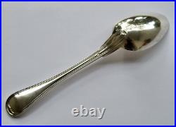 Très belles 6 GRANDES CUILLERES de CHRISTOFLE modèle FILET métal argenté 21,3cm