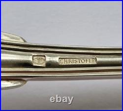 Très belles 6 GRANDES CUILLERES de CHRISTOFLE modèle FILET métal argenté 21,3cm