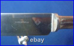 V64 Service à Découper Métal Argenté par Christofle Modèle Chevron Art Déco