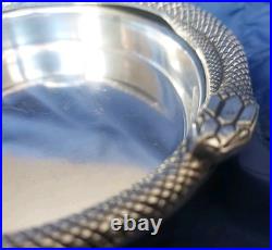 Vide poche en métal argenté Modèle Serpent Type Ravinet Denfert