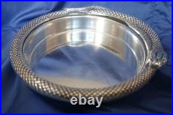 Vide poche en métal argenté Modèle Serpent Type Ravinet Denfert