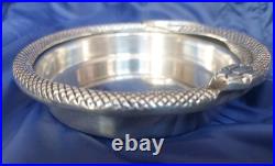 Vide poche en métal argenté Modèle Serpent Type Ravinet Denfert